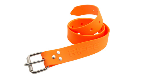 Silicone Weight Belt w/ Marseilles Buckle - Safety Orange