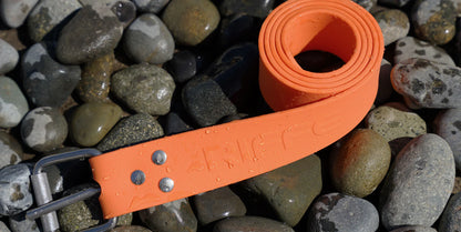 Silicone Weight Belt w/ Marseilles Buckle - Safety Orange