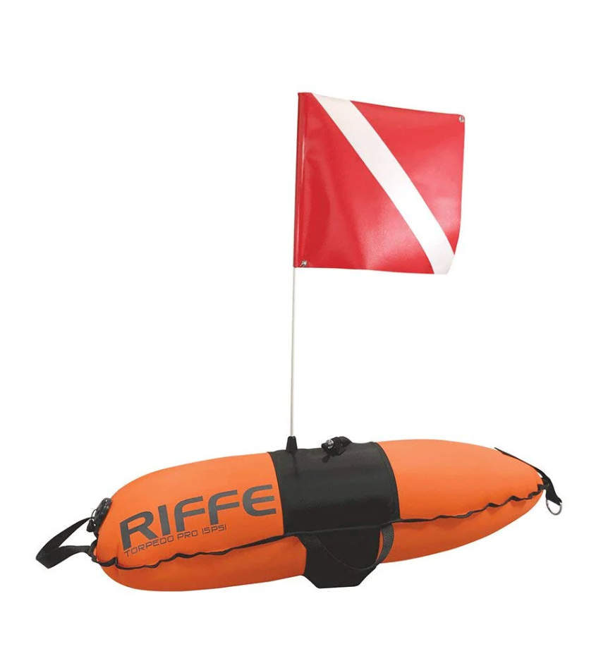 Riffe Torpedo Pro Dive Float with Flag