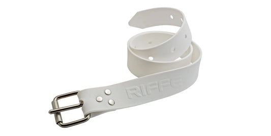 Silicone Weight Belt w/ Marseilles Buckle - White